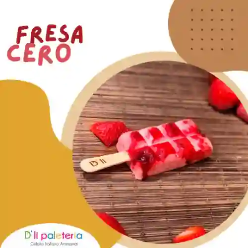 Paleta Fresa Cero