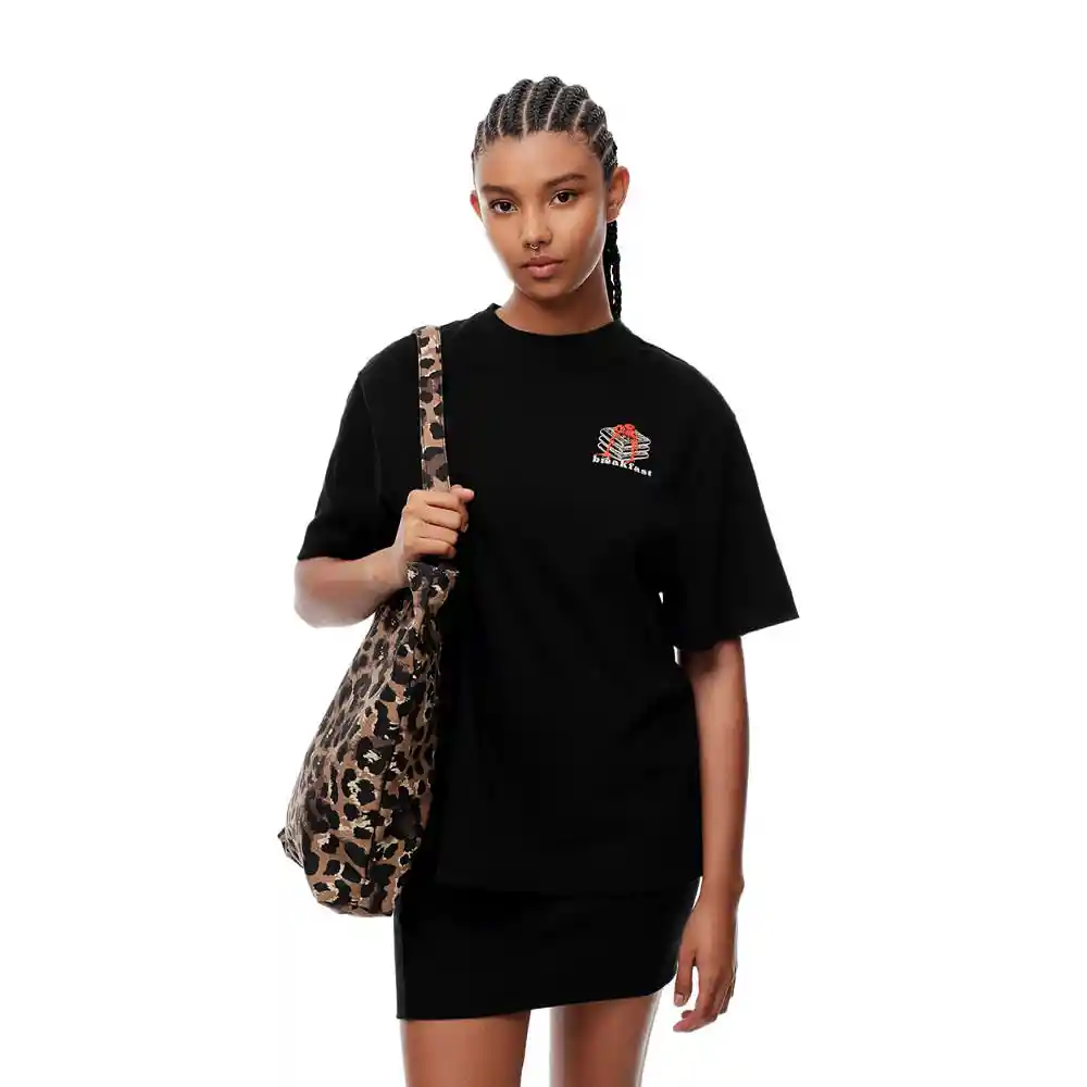 Camiseta Manga Corta en Algodón Femenino Leka Gef