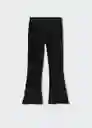 Leggings Flaret Negro Talla 08 Niñas Mango