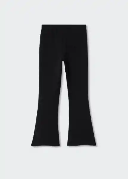 Leggings Flaret Negro Talla 08 Niñas Mango