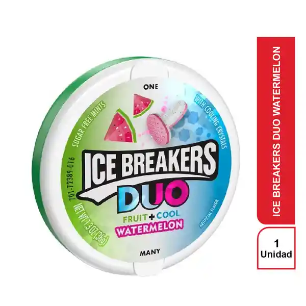 Dulce Ice Breakers Duo Watermelon - Le Monde Foods - 36 G