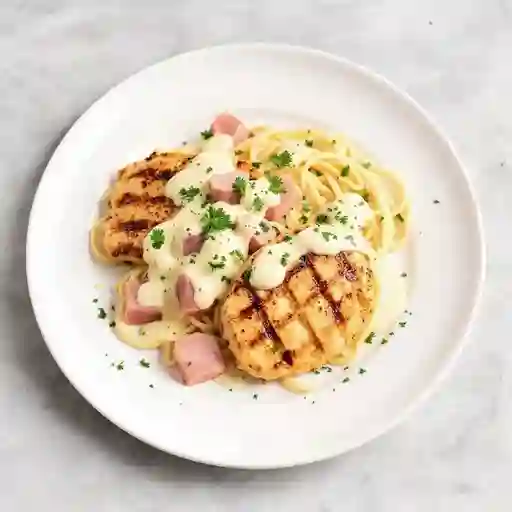 Pollo carbonara pizza