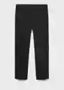 Pantalón Bologna Negro Talla 42 Hombre Mango