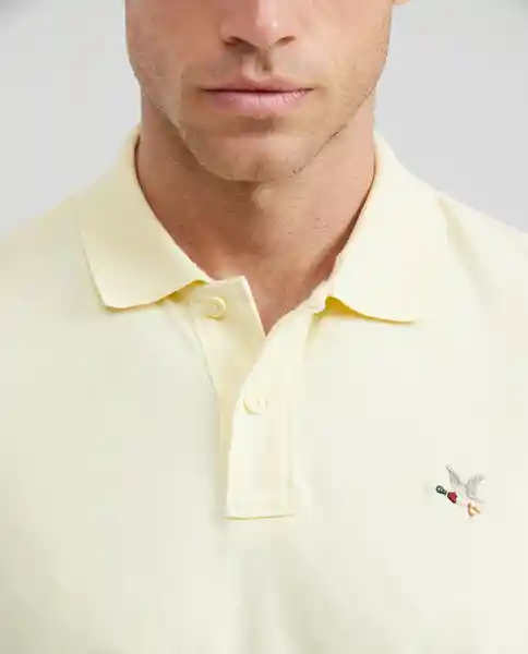 Camiseta Polo Muscle Amarillo Anís Claro L Chevignon