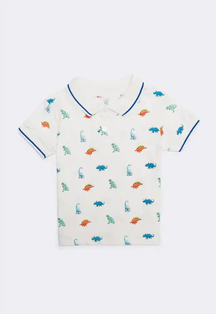 Camiseta Manga Corta 12/18mese-ivory