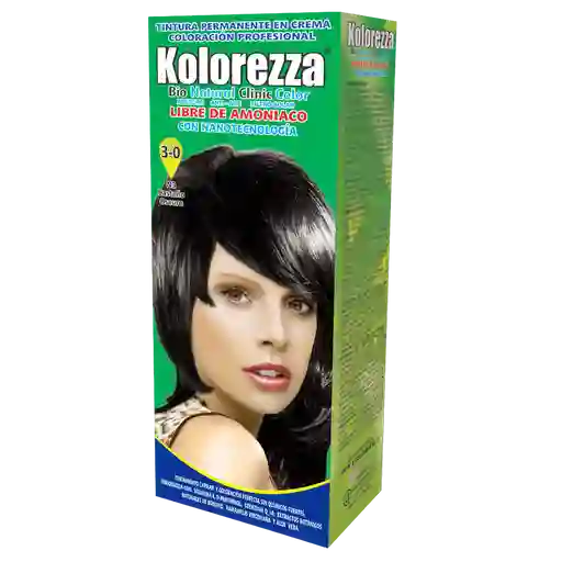 Kolorezza Tinte Permanente en Crema Castaño Oscuro