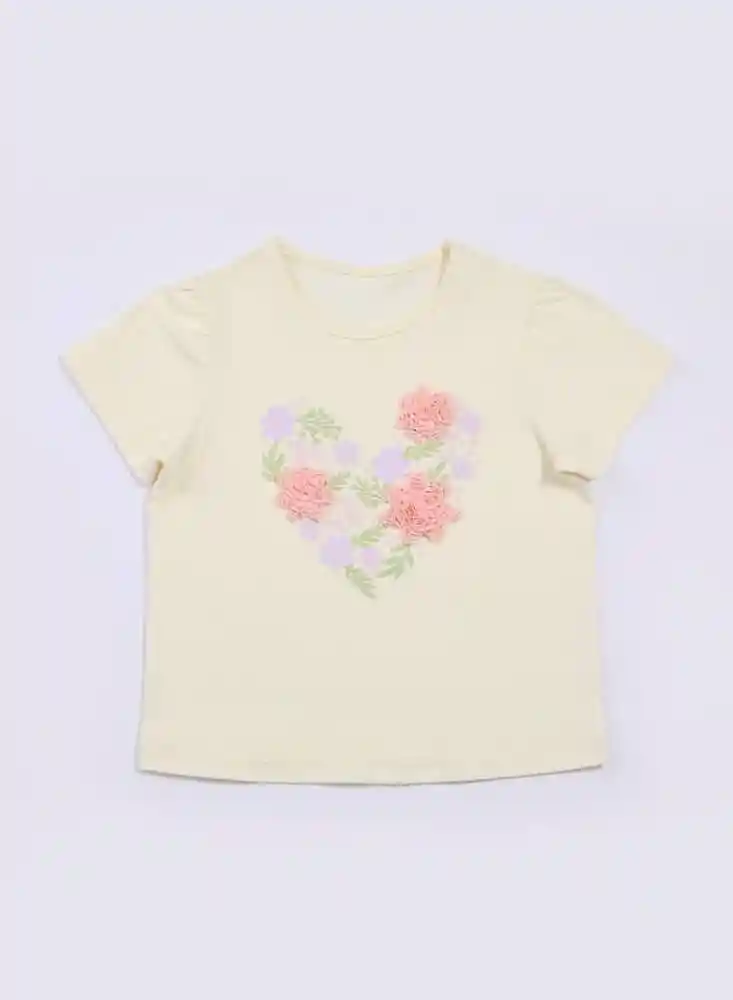 Camiseta Mc 2t-ivory