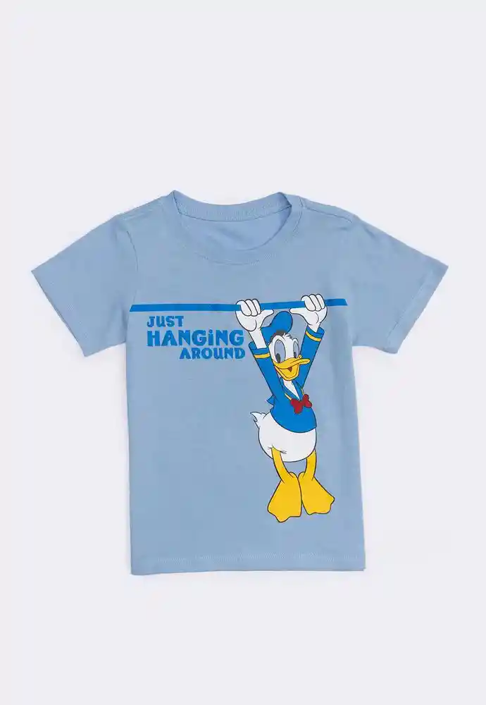 Camiseta Manga Corta 2t-azul