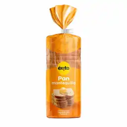 Pan Tajado Mantequilla Éxito