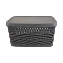 Caja Plástica Textura Panalt Color Gris Krea