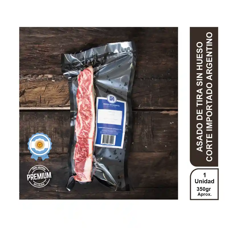 Asado De Tira Sin Hueso Corte Importado Argentino