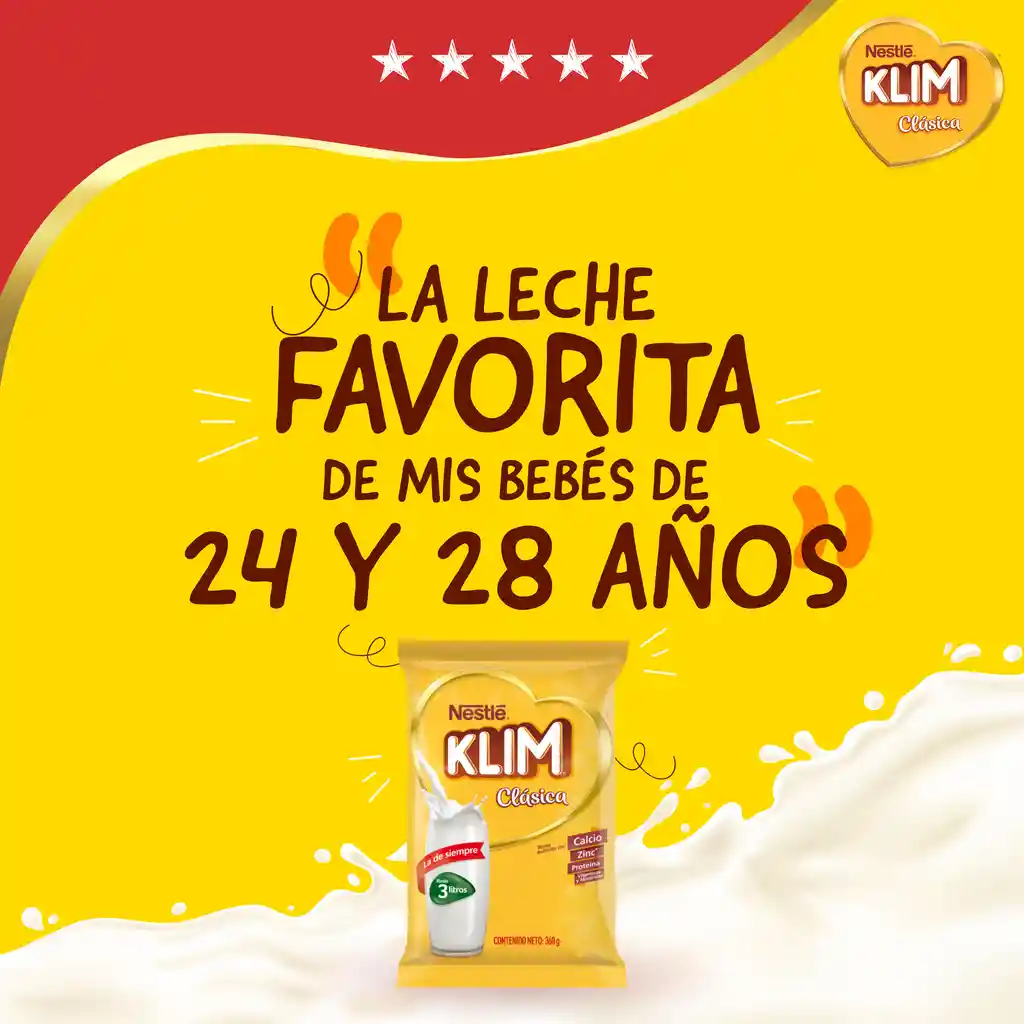 Leche en polvo KLIM Clásica x 840g