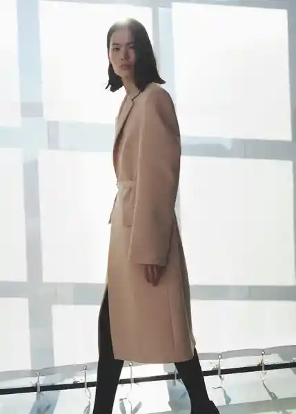 Abrigo Makeup Nude Talla L Mujer Mango