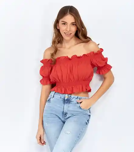 Unser Blusa Rojo Talla XS 823810