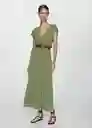 Vestido Mar Verde Talla XS Mujer Mango