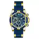 Invicta Reloj Hombre Dorado Azul Inv25527