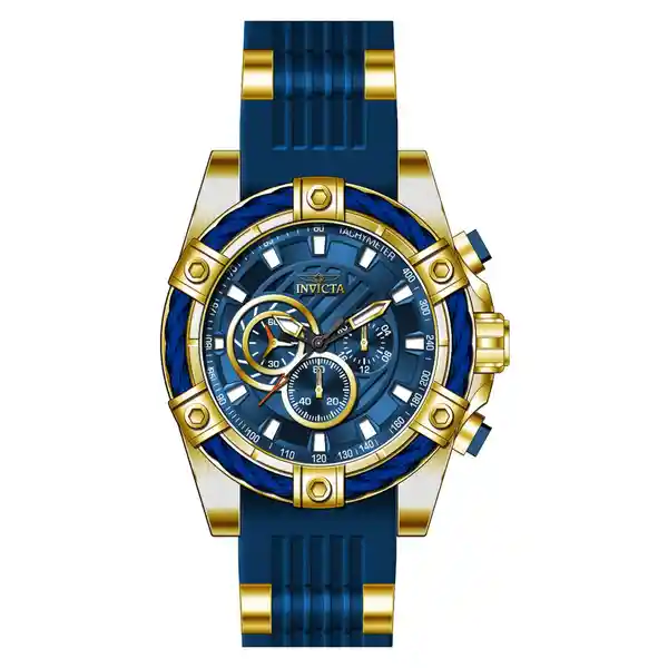 Invicta Reloj Hombre Dorado Azul Inv25527