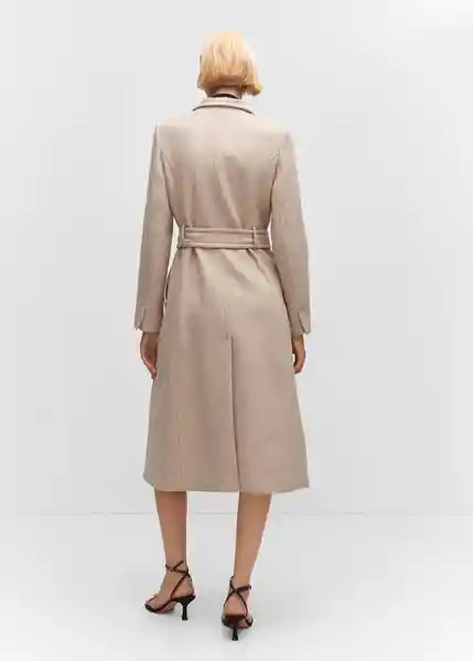 Abrigo Sirenita Camel Talla 25 Mujer Mango