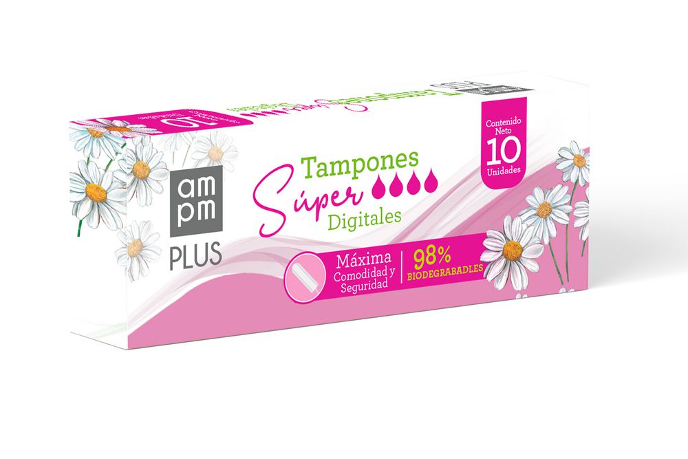 Tampones Digitales Ampm Plus 10 und