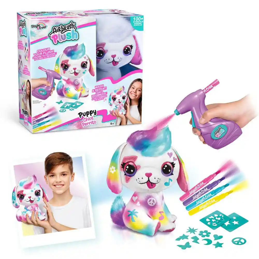 Airbrush Plush Perrito Canal Toys