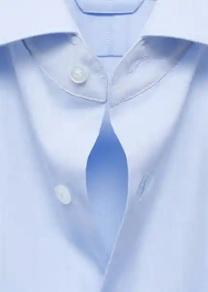Camisa Bilbao Celeste Talla M Hombre Mango