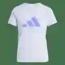 Adidas Camiseta Tr-Es Logo Mujer Morado Talla Ref: JC9595