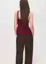 Top Pepito Vino Talla M Mujer Mango