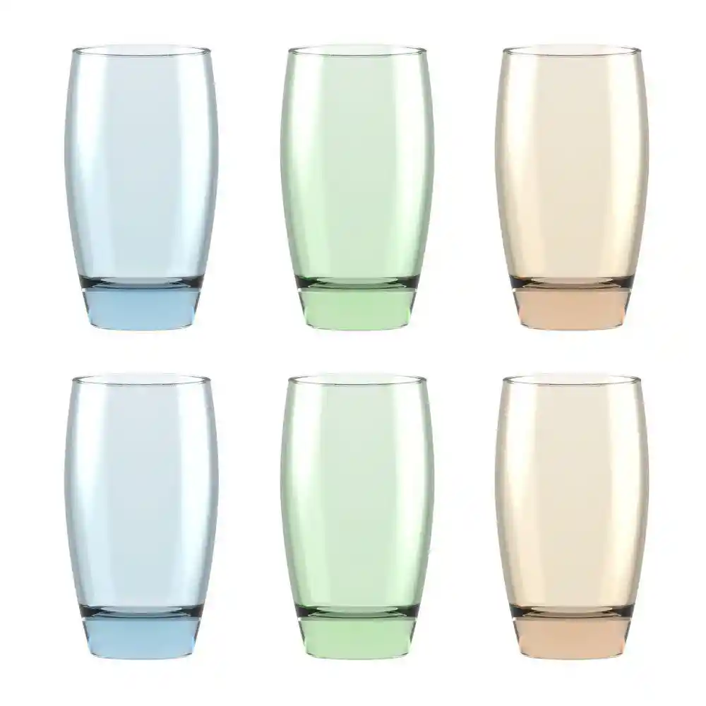 Set X 6 Vasos Dibai Largo Cristar 0729cc6ex