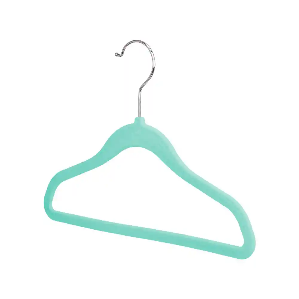 Pack 5 Colgadores Kids Terciopelo Menta