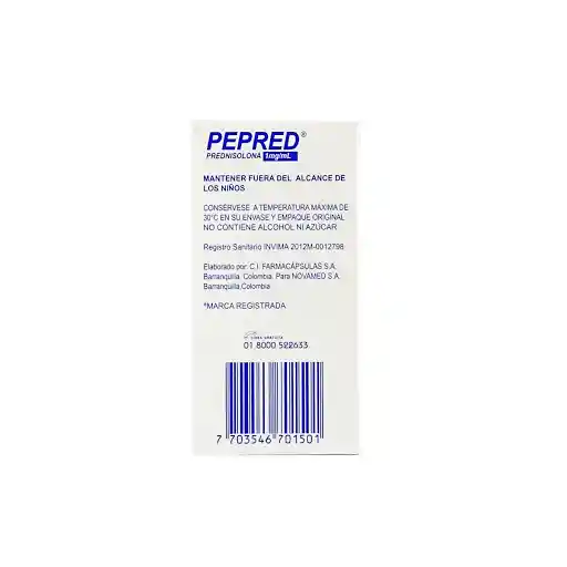 Pepred Solución Oral Con Sabor a Acerola (1 mg)