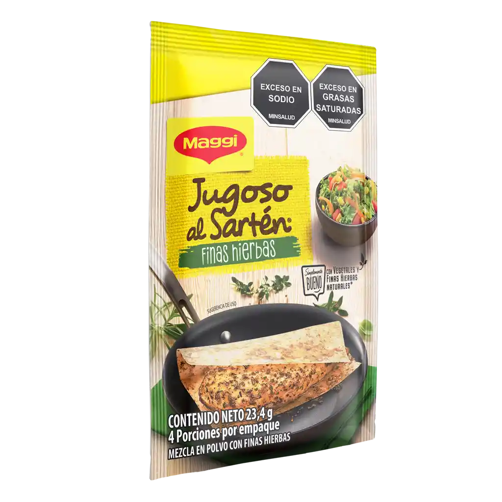 Hojas sazonadoras MAGGI Jugoso al Sartén Pollo finas hierbas x 23,4g