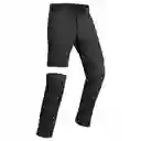 Quechua Pantalón Convertible Hombre Negro Talla 42 MH550