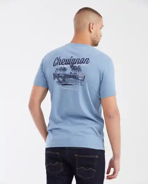 Camiseta 1957 Graphic Azul Lago Primavera Oscuro T XS Chevignon