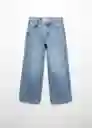 Jean Wide5 Tejano Medio Talla 11 Niña Mango