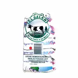 El Galán Leche Semidescremada Deslactosada Uht