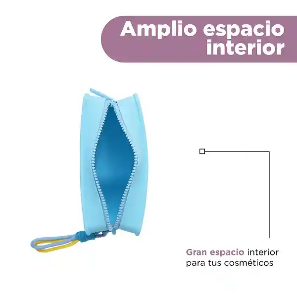 Cosmetiquera Cuadrada Serie Chicas Súper Poderosas Azul Miniso