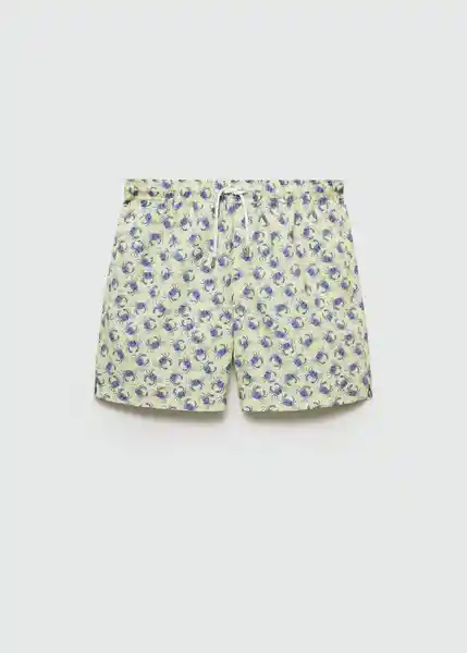 Short Bañador Cangrejo Amarillo Pastel Talla L Hombre Mango