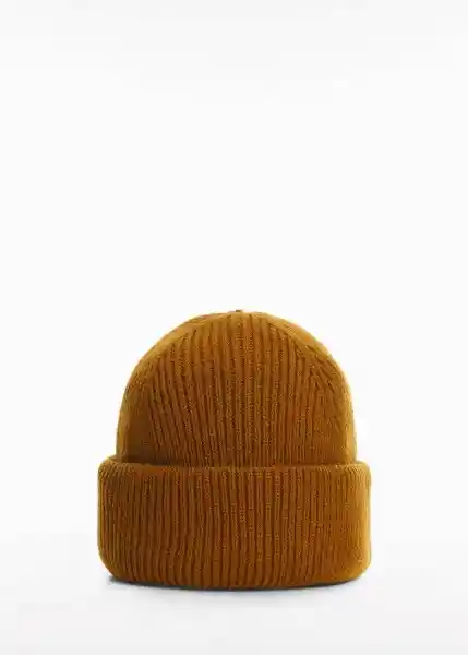 Gorra Small Mostaza Talla 99 Hombre Mango