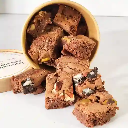 Balde de brownies deliciosos