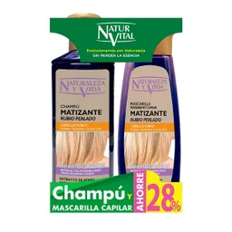 Natur Vital Shampoo Matizante + Mascarilla