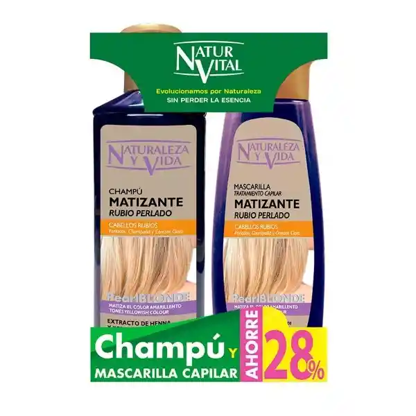 Natur Vital Shampoo Matizante + Mascarilla