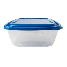 Recipiente Estra Básico Cuadrado Tapa Azul