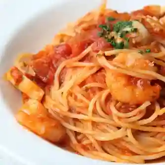 Spaghetti con Camarones