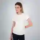 Camiseta Perlas Delantero Blanco M Fuera de Serie