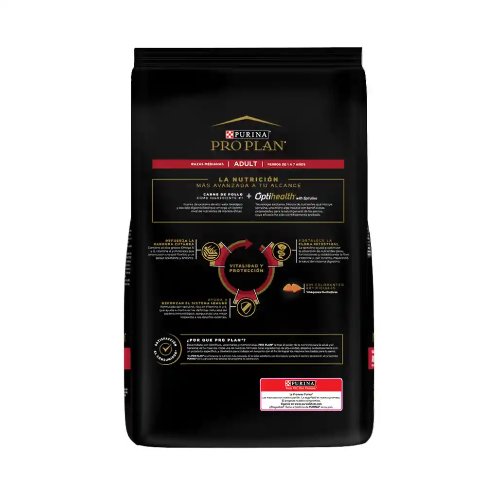 Comida para Perros adultos razas mediana Purina Pro Plan x 3 kg