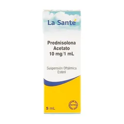 La Santé Solución Oftálmica Prednisolona Acetato (10 mg) 5 mL