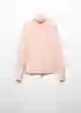 Jersey Bahiac Rosa Pastel Talla XL Mujer Mango