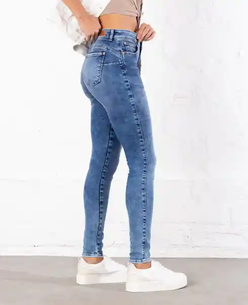 jean avignon indigo medio talla 12 mujer Naf-Naf