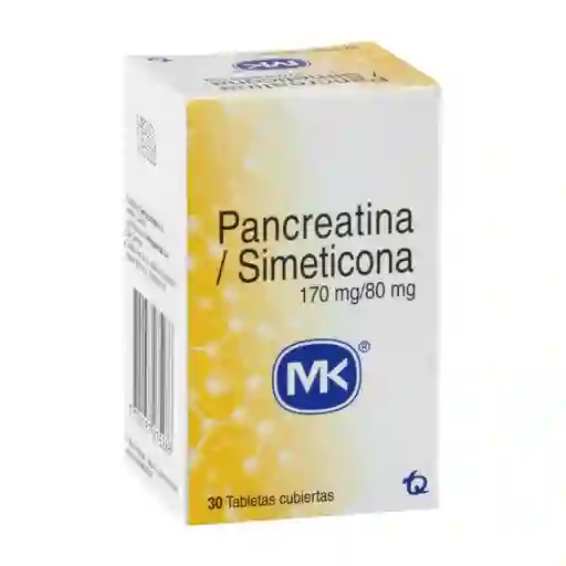 MK Pancreatina/Simeticona (170 mg/80 mg)