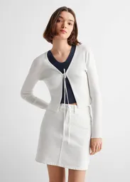 Falda Basic Offwhite Talla 20 Niñas Mango